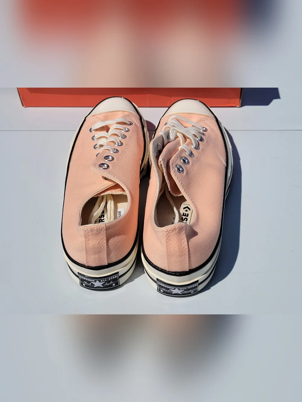 MENS 9.5/WOMENS 11.5 CONVERSE CHUCK 70 VINTAGE LOW – CHEEKY CORAL – NEW - Picture 8 of 8